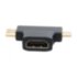 Адаптер-переходник HDMI F в micro HDMI M и mini HDMI M