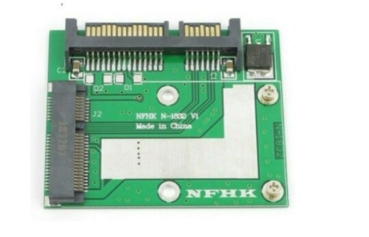 Адаптер для подключения SSD дисков mSATA mini PCI-E на SATA 2.5