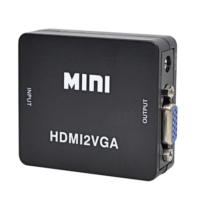 Адаптер Mini HDMI/VGA 1080p Converter (black)