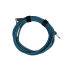 Инструментальный кабель (гитарный) Jack 6.3 мм (прямой-угловой) 4 м, синий