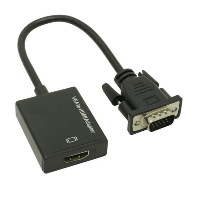 Адаптер переходник VGA to HDMI + AV + Micro